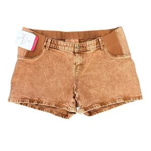 Isabel Materntiy rusty orange side panel shorts size 14 NWT